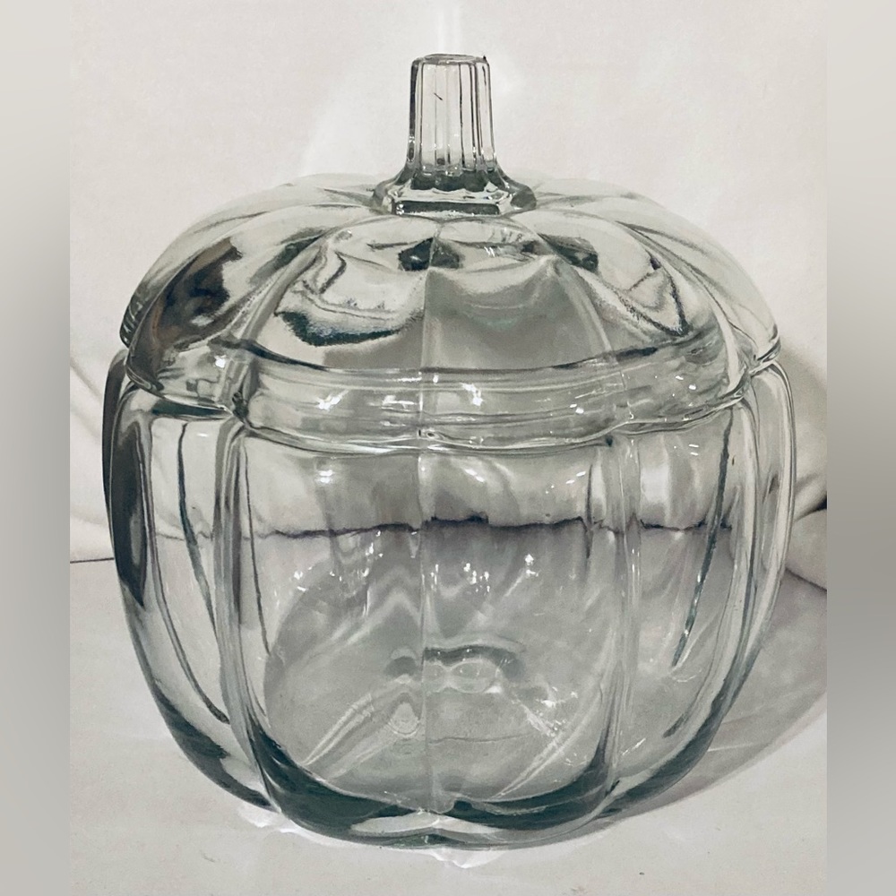 Pumpkin Glass Jar